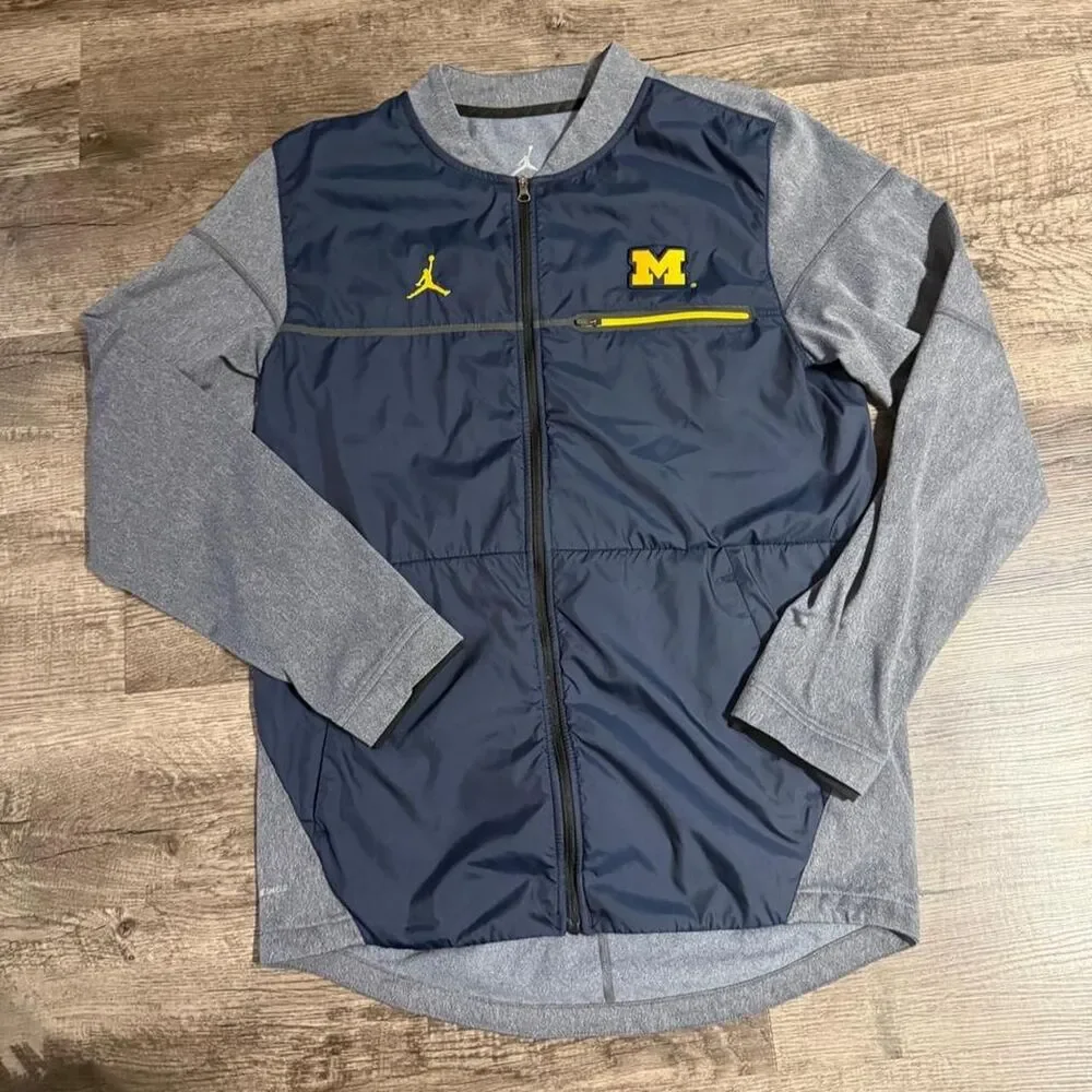 Jordan Men's Blue and Grey Jacket